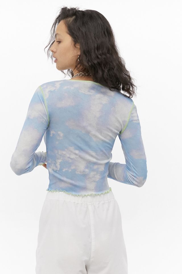 UO Cloud Print Mesh Top #1
