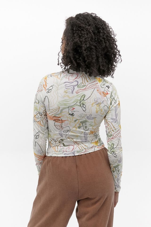 UO – Second-Skin-Oberteil mit Skizzenmuster #3