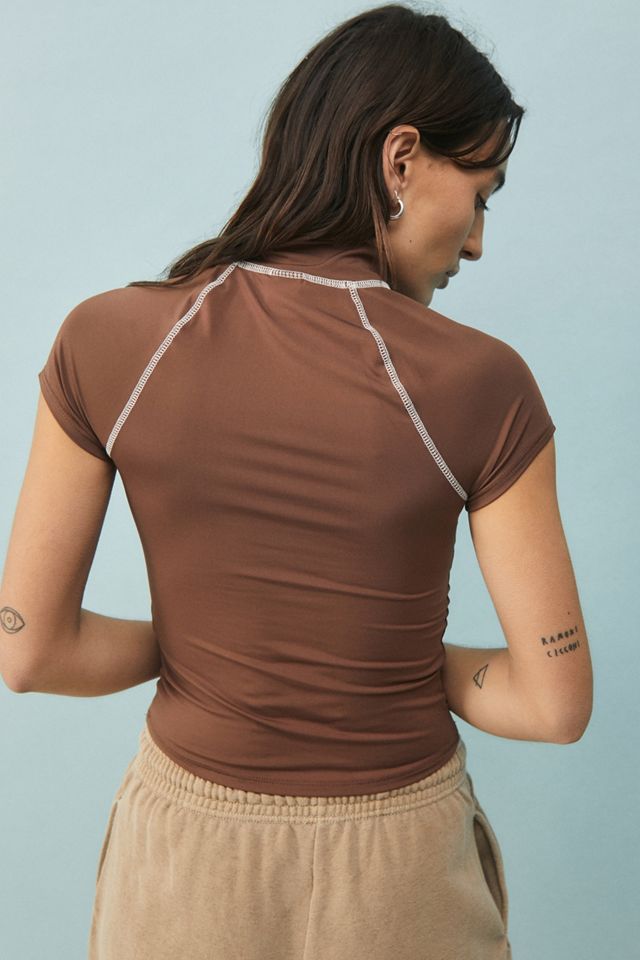 UO Contrast Stitch Rash Guard | Urban Outfitters UK
