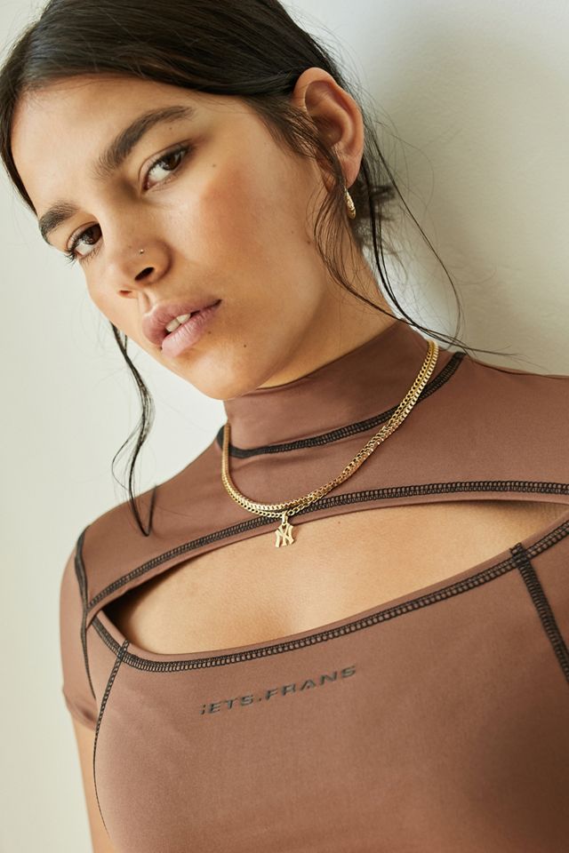 iets frans... Chocolate Cut-Out Rash Top #2