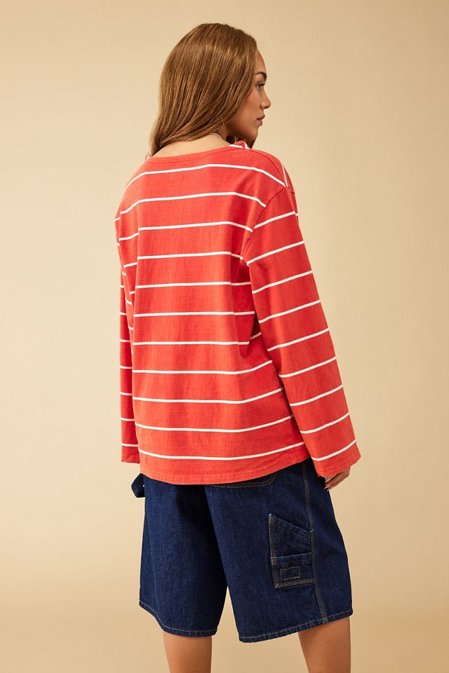 T-shirt à encolure bateau rayé BDG Carmen #3