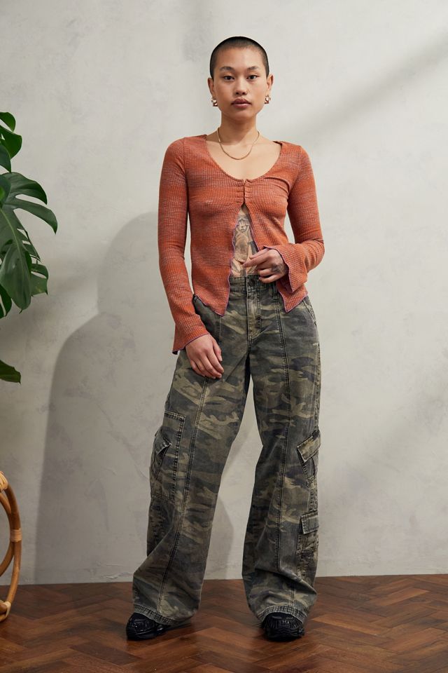 UO - Gilet à agrafes teint par sections #2