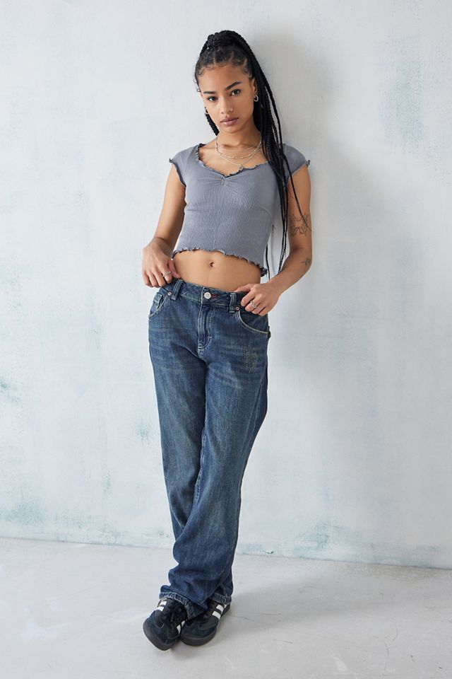 UO Elsie Lettuce-Edge Crop Top #2