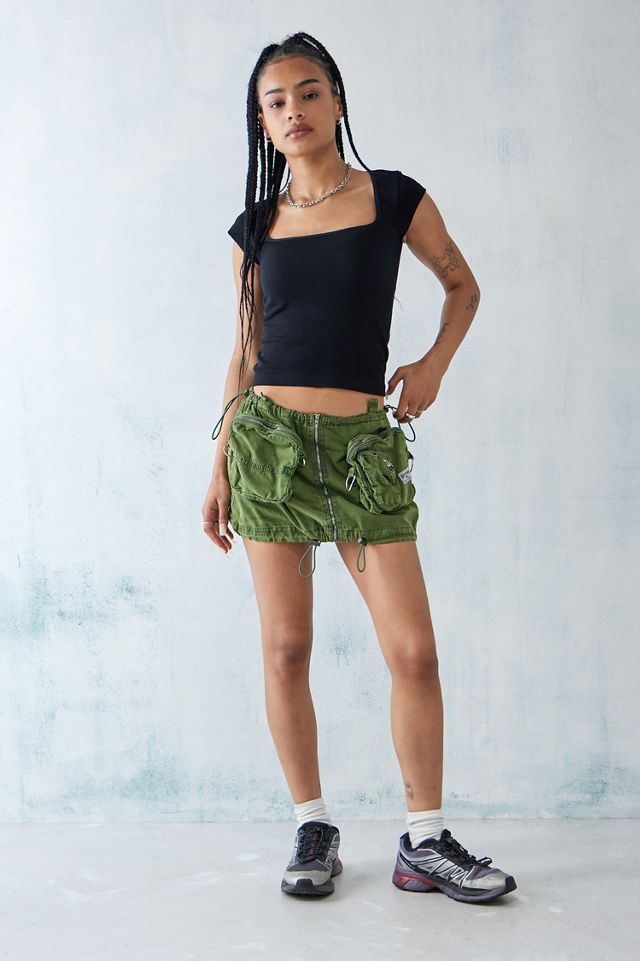 Top a maniche corte con scollo quadrato UO Orla #1