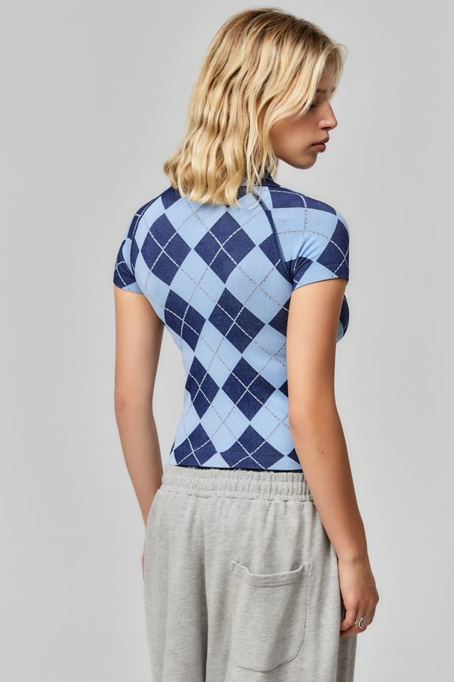 iets frans... Argyle Polo Top #2