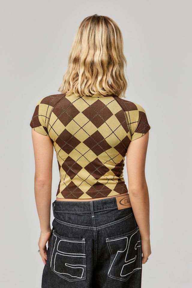 iets frans... Argyle Polo Top #4