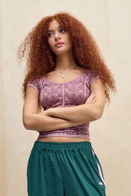 Top sin Costuras Fruncido Goldie Kimchi Blue