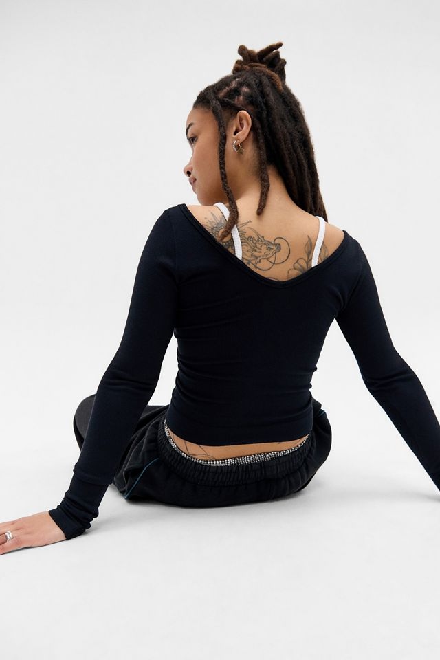 iets frans.. Haut à manches longues double couche #3