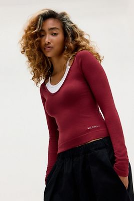 iets frans.. Double Layer Long Sleeve Top