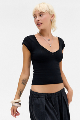 UO Jade Seamless Cap Sleeve Top Product Page