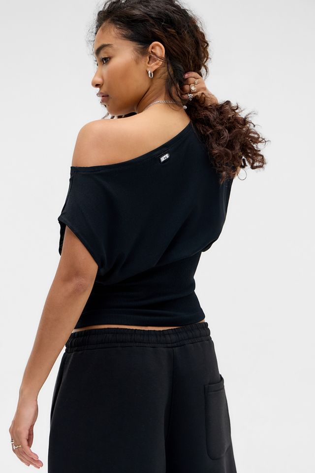 iets frans... Off-Shoulder Seamless Top #3