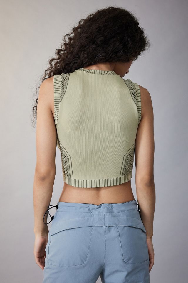 iets frans... Recycled Serena Ribbed Mesh Tank Top #3