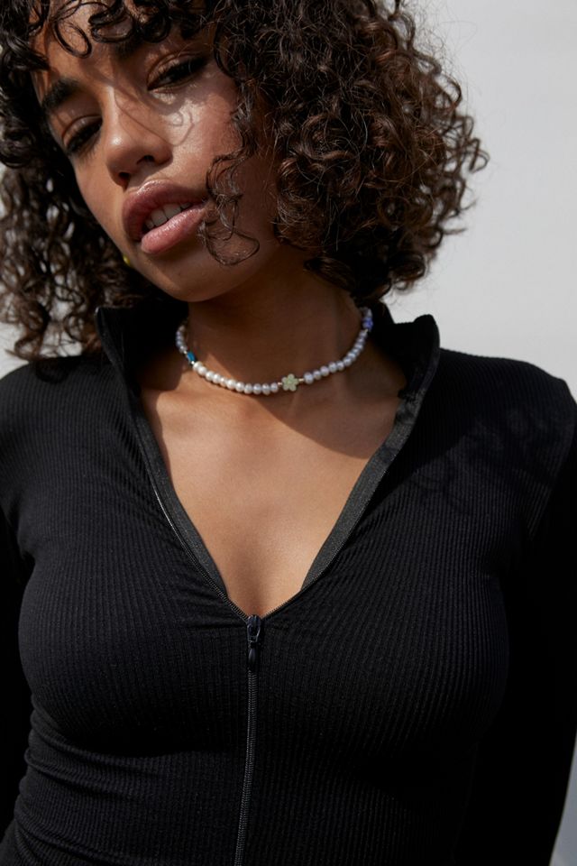 UO Seamless Zip-Through Top #1