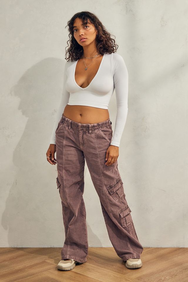 UO Josie Long Sleeved Seamless Ribbed Top  #1