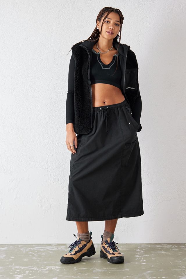 UO Go For Gold Notched Long-Sleeved Crop Top #1