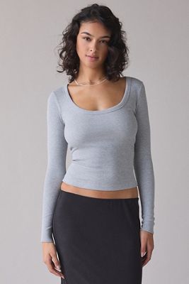 BDG Off Duty Rib Long Sleeve T-Shirt