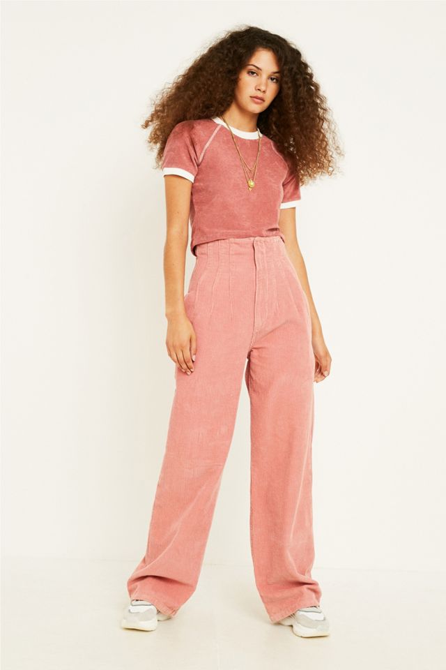 Urban Outfitters – Crop Top aus Frottee mit Raglanärmeln #2