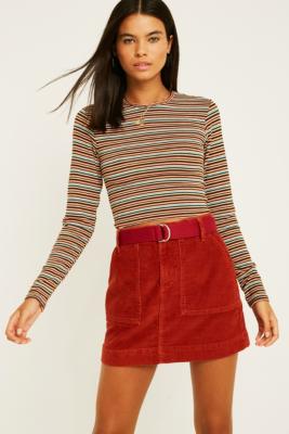 UO Retro Baby Stripe Long-Sleeve Top | Urban Outfitters UK