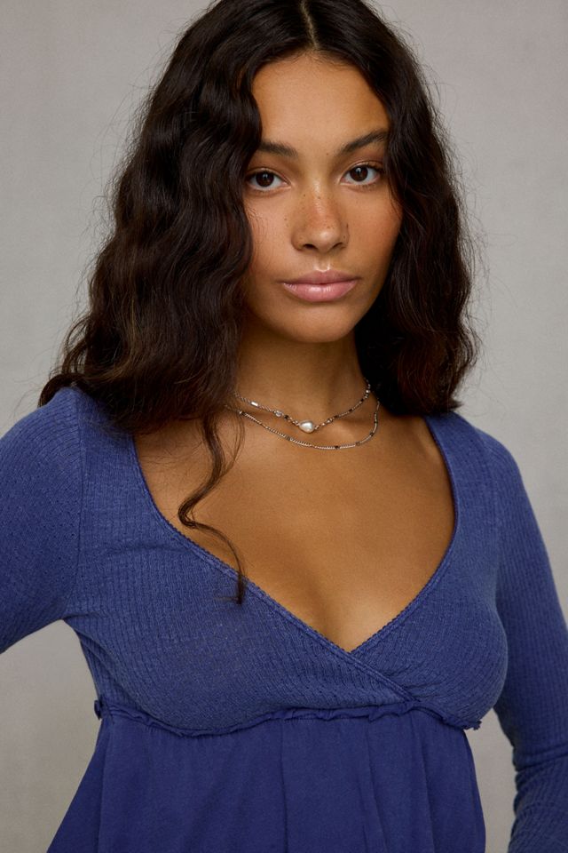 Haut Babydoll à encolure croisée Keepsake BDG #3