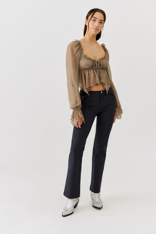 UO Cassie Babydoll Blouse #2