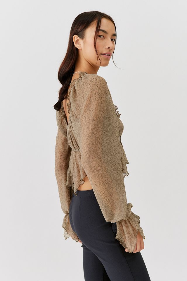 UO Cassie Babydoll Blouse #3