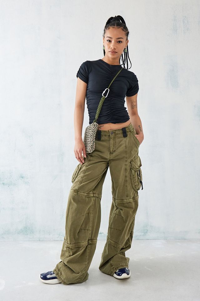 UO - Haut froncé Burnout à manches courtes  #1