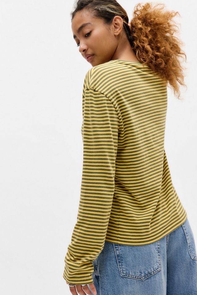 BDG Stripe Long Sleeve Relaxed T-Shirt #3