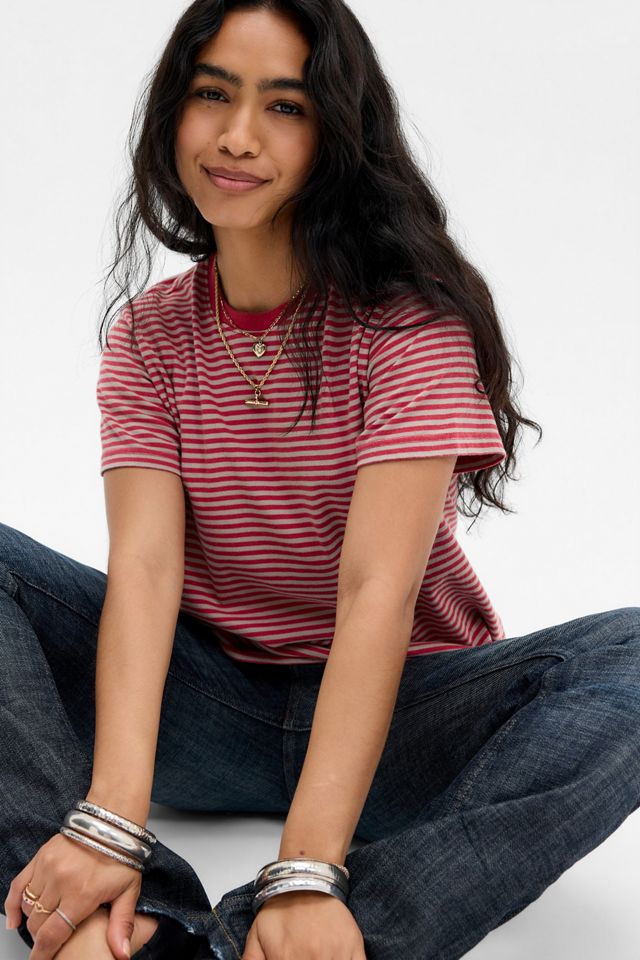 BDG Striped Relaxed Short Sleeve T-Shirt #2
