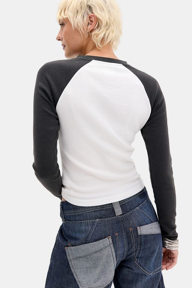 T-shirt à manches longues col en V haut iets frans... #3