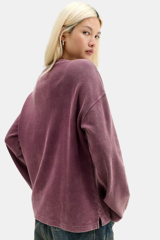 BDG Elix Long Sleeve Waffle Tee #3