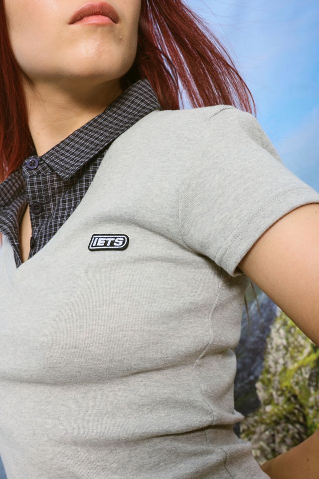iets frans... Poloshirt mit gewebtem Kragen #2