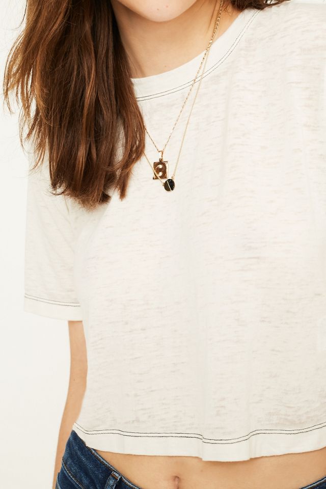 UO Burnout Crop T-Shirt #1