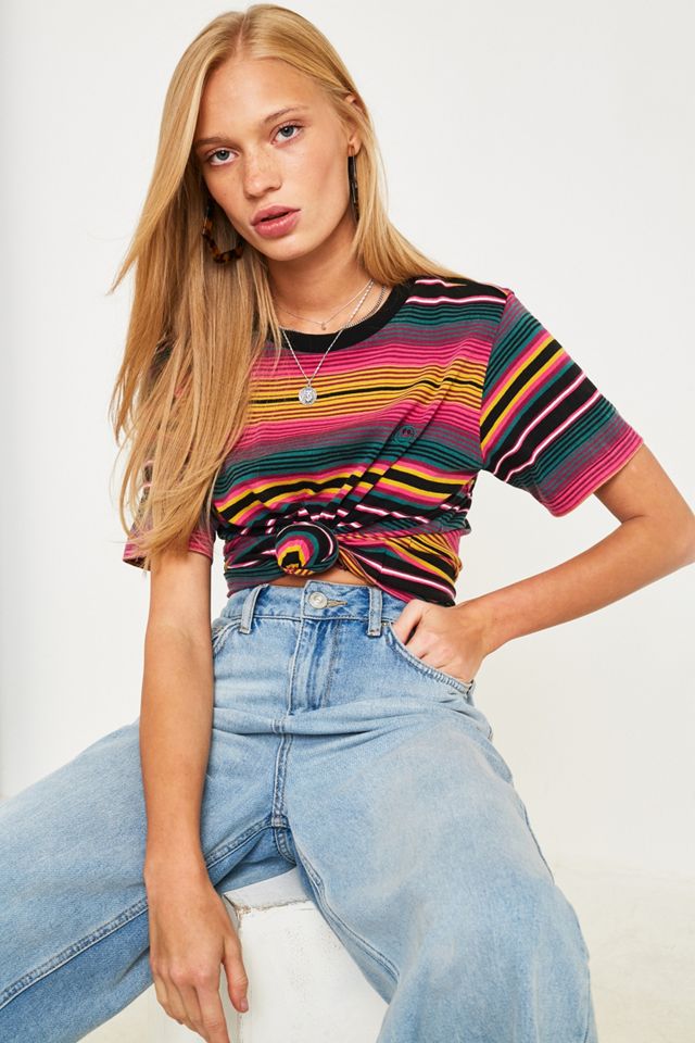 UO Pink Stripe Boyfriend T-Shirt #2