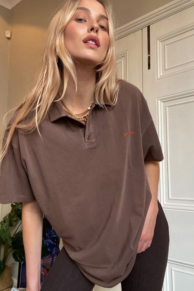 oversized polo shirt womens