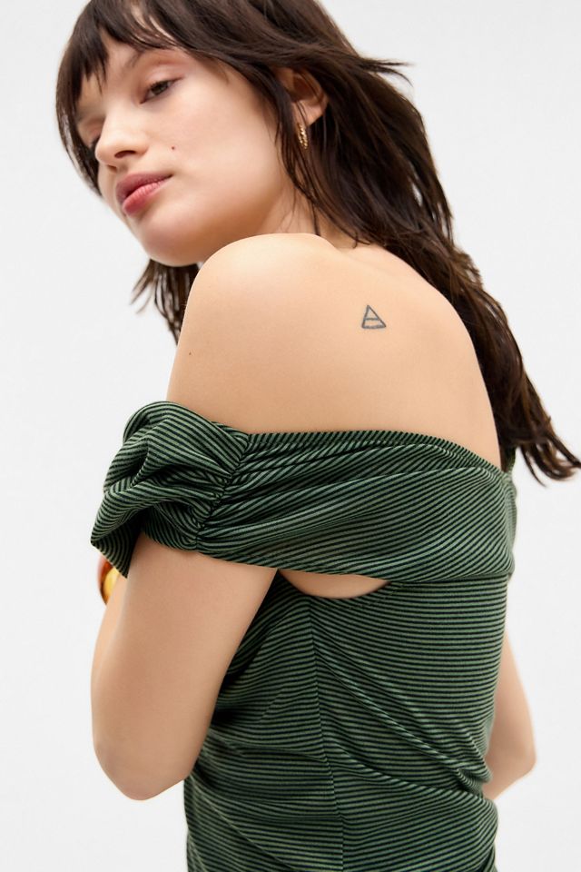 Silence + Noise Fia Micro-Stripe Top #1