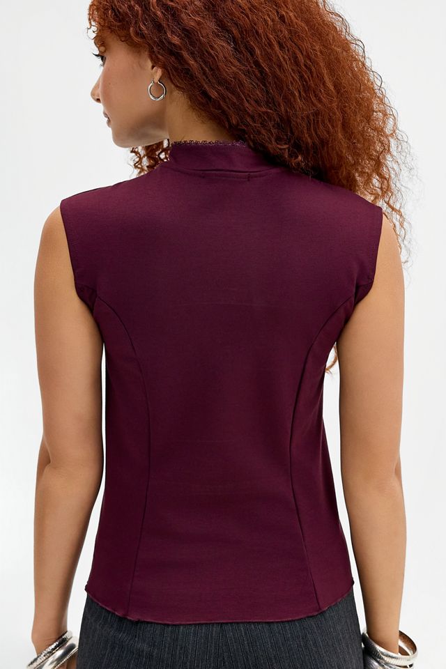Silence + Noise Keyhole Ponte Top #3