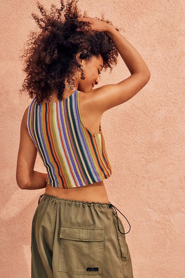 UO Kimmy Striped Knitted Tank Top #3