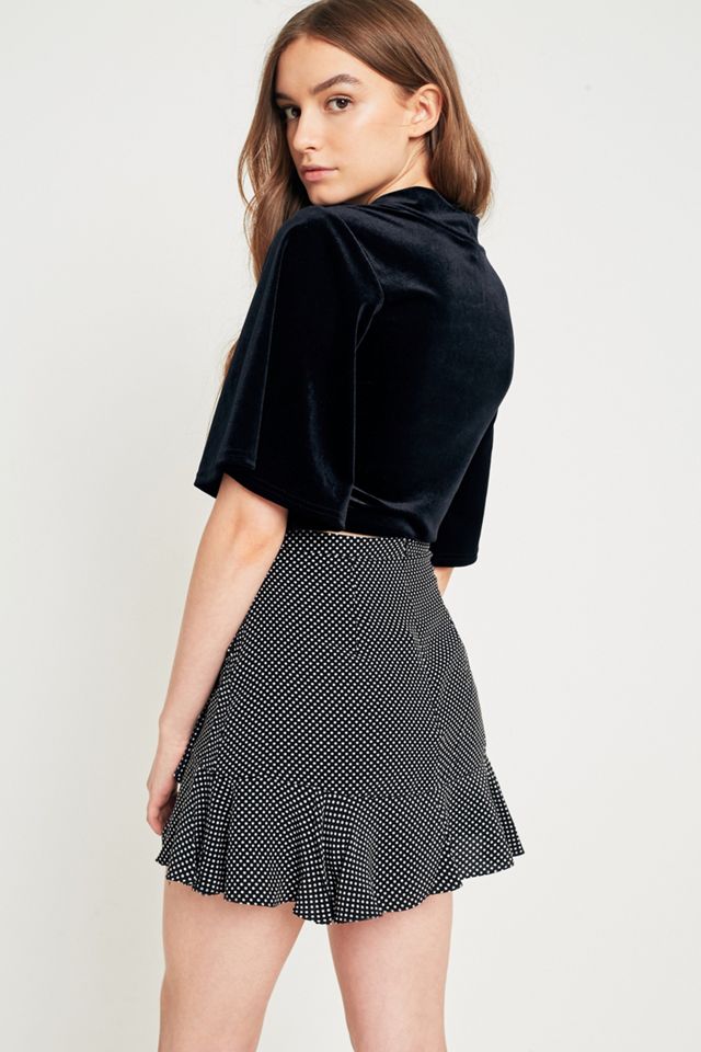 Alfileres y agujas recortadas Velvet Wrap Top #2