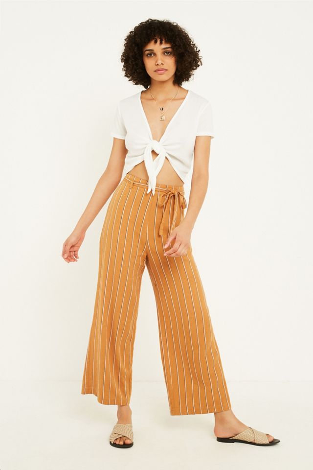 UO Rib-Knit Tie-Front Top #2