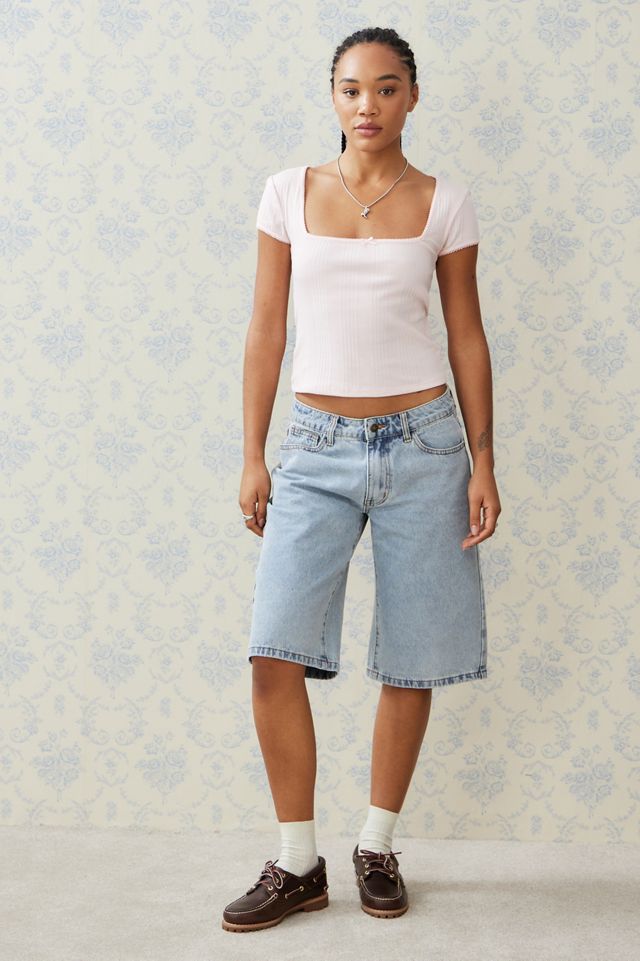 UO Olivia Square Neck Baby T-Shirt  #1