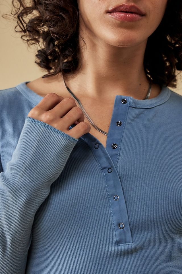 BDG Top manica lunga Drake Henley #1