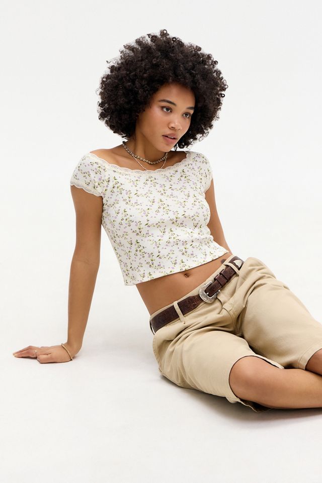 Kimchi Blue Isla Printed Pointelle Top #3