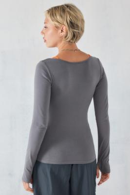 Iets Frans... Gigi Double Layer Long-Sleeved Top | Urban Outfitters UK