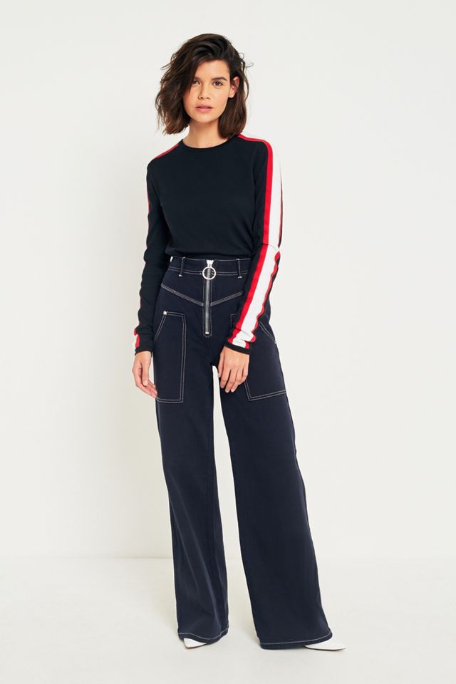 UO Sporty Stripe Long Sleeve Shirt #1