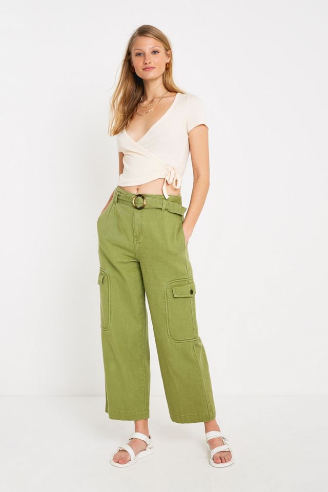 UO Short-Sleeve Ballet Wrap Top #3
