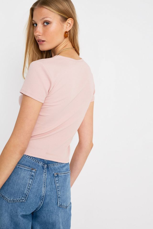 iets frans... Ribbed Short-Sleeve Fitted Baby T-Shirt #3