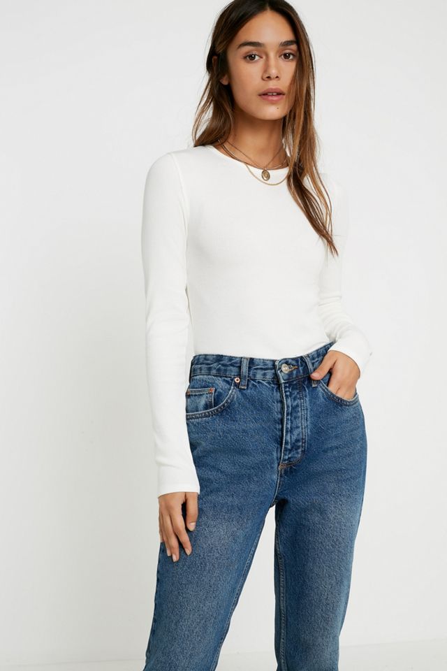 UO Ribbed Camiseta de bebé de manga larga