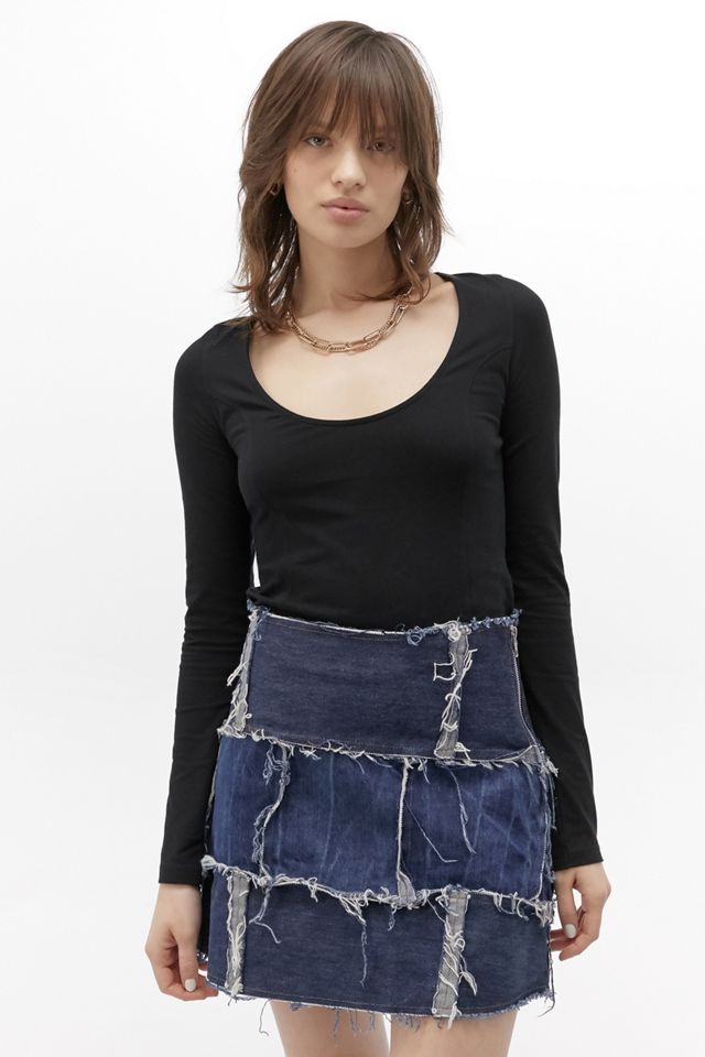 UO Seamed Scoop Neck Top