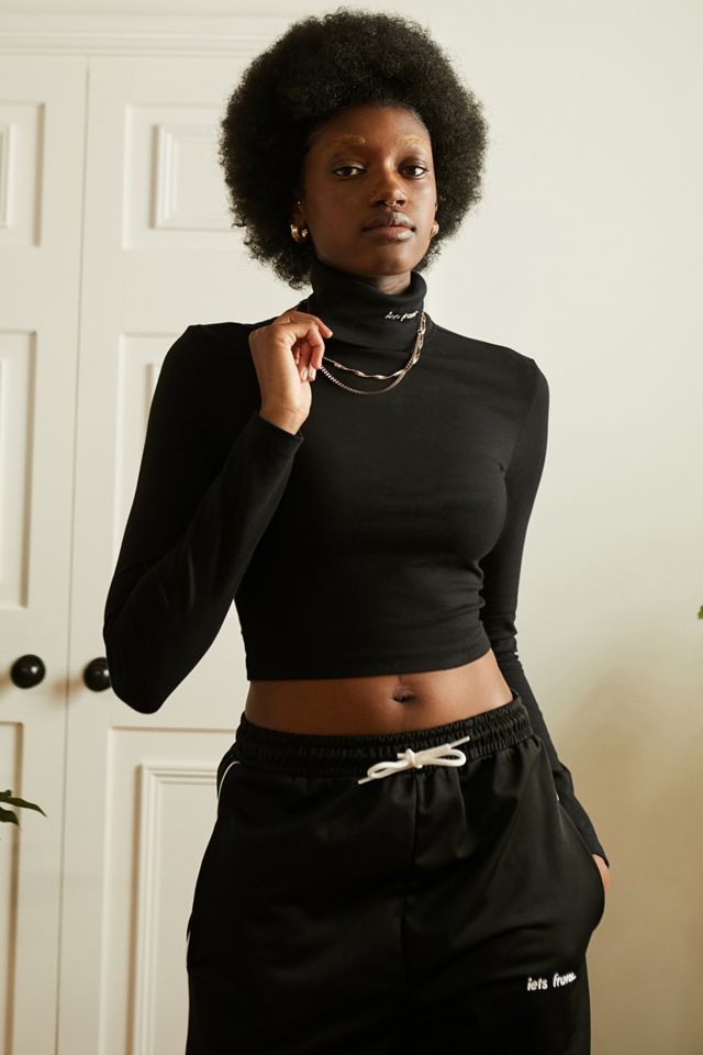 iets frans Long Sleeve Funnel Neck Top | Urban Outfitters UK