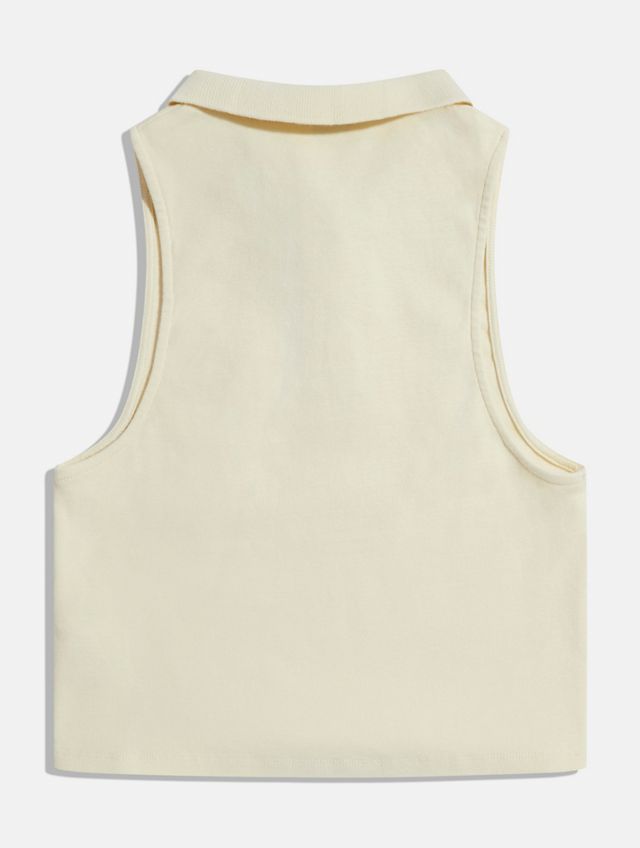 BDG Cropped Polo Tank Top  #5